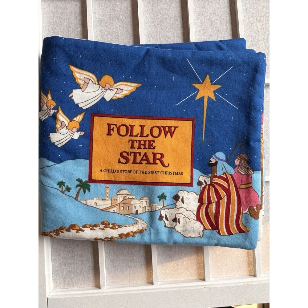 3 Fabric Panel Soft Baby Book Holiday Christmas Frosty, Follow The Star, 12 Days